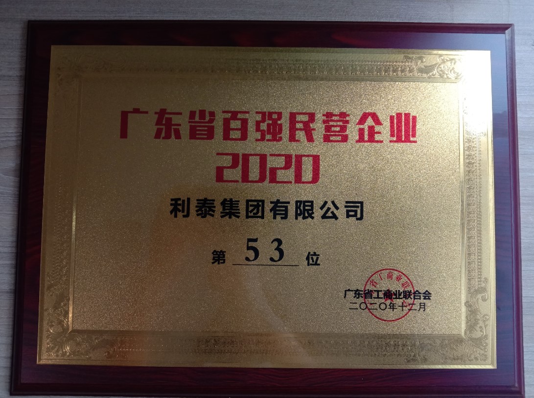 廣東省百強(qiáng)民營企業(yè)-53位